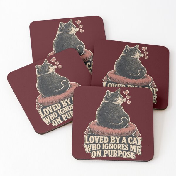Item preview, Loved By A Cat Who Ignores Me On Purpose Shirt, Funny Cat Owner T-Shirt, Aloof Cat Humor Tee, Cat Mom Gift Shirt, Vintage Cat Graphic designed and sold by TshirtsLabs.