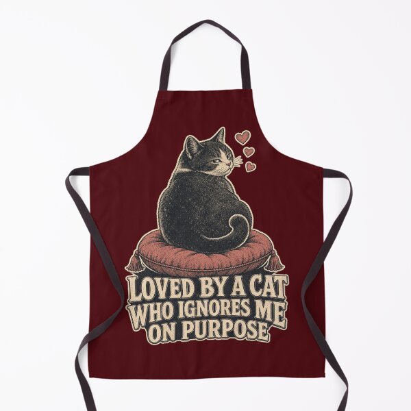 Item preview, Loved By A Cat Who Ignores Me On Purpose Shirt, Funny Cat Owner T-Shirt, Aloof Cat Humor Tee, Cat Mom Gift Shirt, Vintage Cat Graphic designed and sold by TshirtsLabs.