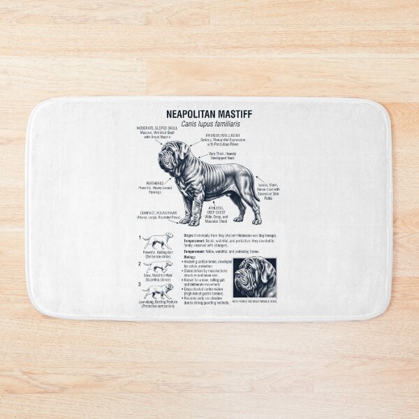 Item preview, Neapolitan Mastiff Scientific Anatomy Biology Dog Lover designed and sold by dian-rody-crest.