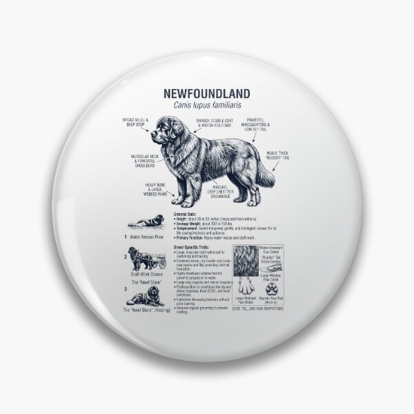 Item preview, Newfoundland Scientific Anatomy Biology Dog Lover designed and sold by dian-rody-crest.