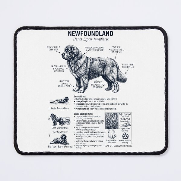 Item preview, Newfoundland Scientific Anatomy Biology Dog Lover designed and sold by dian-rody-crest.
