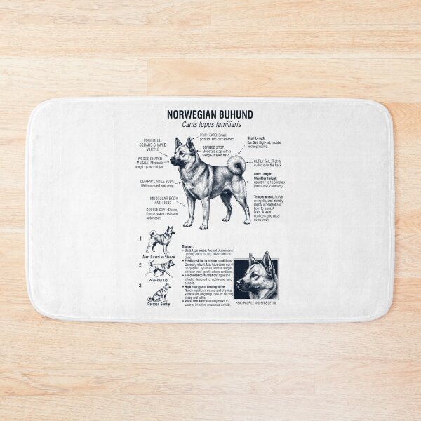 Item preview, Norwegian Buhund Scientific Anatomy Biology Dog Lover designed and sold by dian-rody-crest.