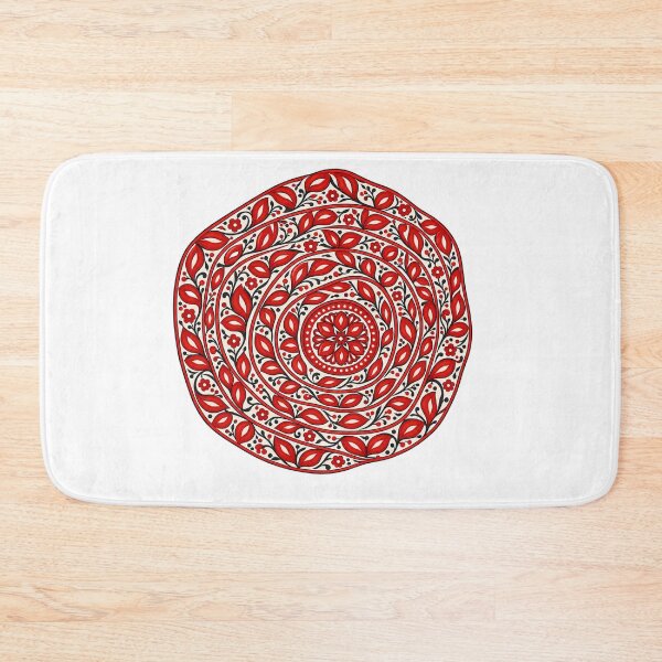 Item preview, Traditional Folk Flower Mandala Pattern designed and sold by aliyehc.