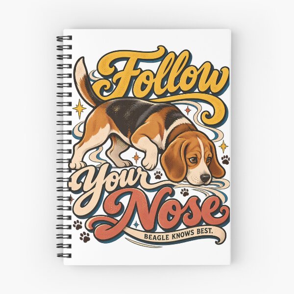 Item preview, Follow Your Nose Retro Beagle Script Design designed and sold by Tong4130.