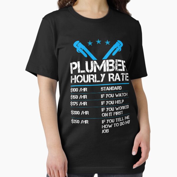 Item preview, Funny Plumber Hourly Rate designed and sold by berryferro.