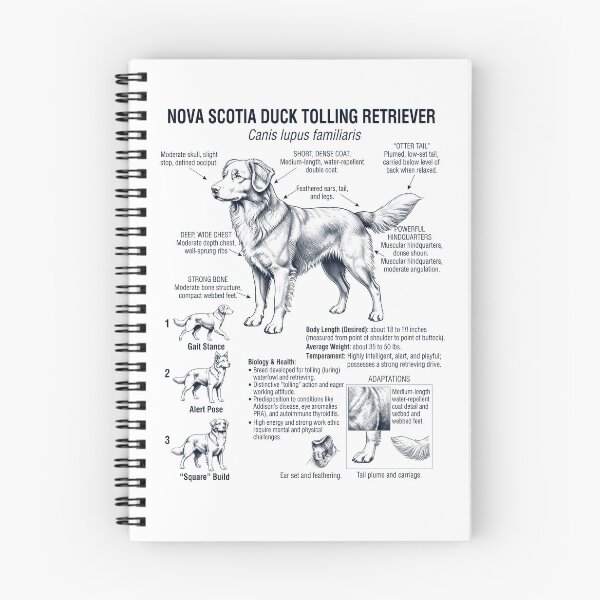 Item preview, Nova Scotia Duck Tolling Retriever Scientific Anatomy Biology Dog Lover designed and sold by dian-rody-crest.
