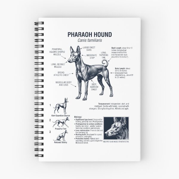 Item preview, Pharaoh Hound Scientific Anatomy Biology Dog Lover designed and sold by dian-rody-crest.