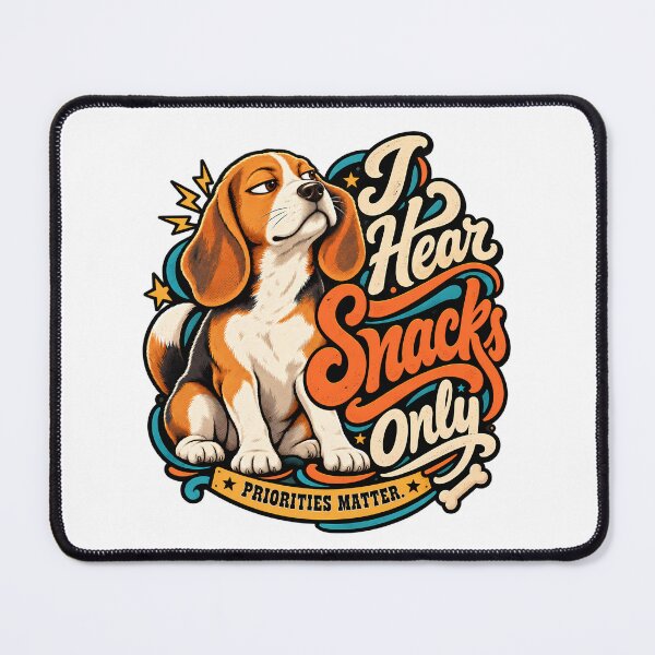 Item preview, I Hear Snacks Only Beagle Script Tee designed and sold by Tong4130.