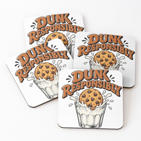 Item preview, Dunk Responsibly – Funny Cookie and Milk designed and sold by REZA1212.