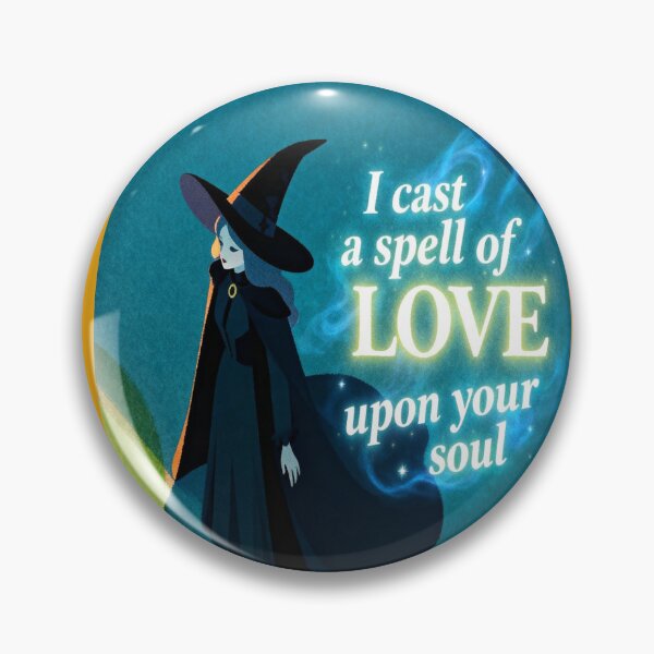 Artikelvorschau, I Cast a Spell of Love Upon Your Soul – Witchy Halloween Sticker entworfen und verkauft von monolithstudio.