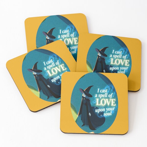 Aperçu de l'œuvre I Cast a Spell of Love Upon Your Soul – Witchy Halloween Sticker créée et vendue par monolithstudio.