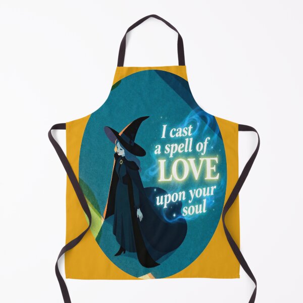 Artikelvorschau, I Cast a Spell of Love Upon Your Soul – Witchy Halloween Sticker entworfen und verkauft von monolithstudio.