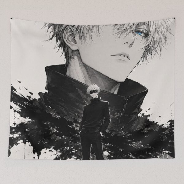 Artikelvorschau, Satoru Gojo Dual Portrait – Jujutsu Kaisen Art entworfen und verkauft von frantuliuss.