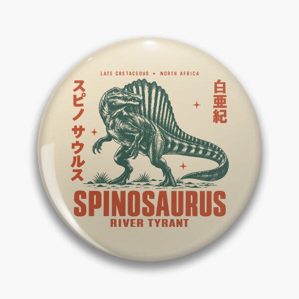 Item preview, Spinosaurus River Tyrant Vintage Paleontology Poster designed and sold by Eh Plus Designs.