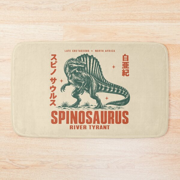 Item preview, Spinosaurus River Tyrant Vintage Paleontology Poster designed and sold by Eh Plus Designs.