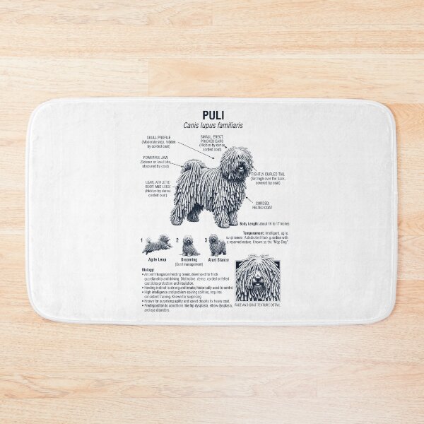 Item preview, Puli Scientific Anatomy Biology Dog Lover designed and sold by dian-rody-crest.
