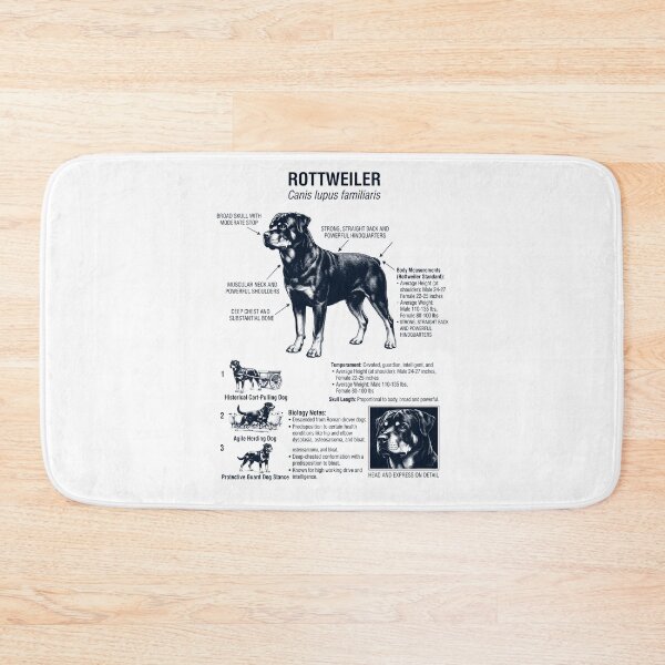 Item preview, Rottweiler Scientific Anatomy Biology Dog Lover designed and sold by dian-rody-crest.