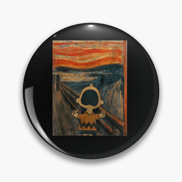 Item preview, Expressionist Screaming Cartoon Boy Bridge Painting designed and sold by AnnibaleLori.