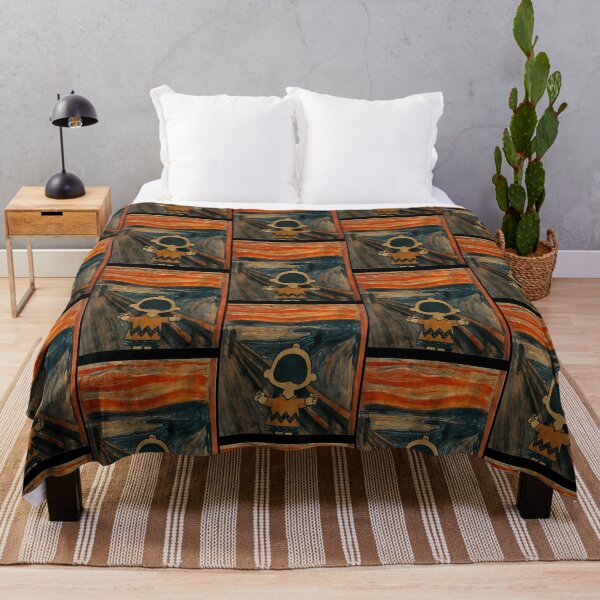 Item preview, Expressionist Screaming Cartoon Boy Bridge Painting designed and sold by AnnibaleLori.