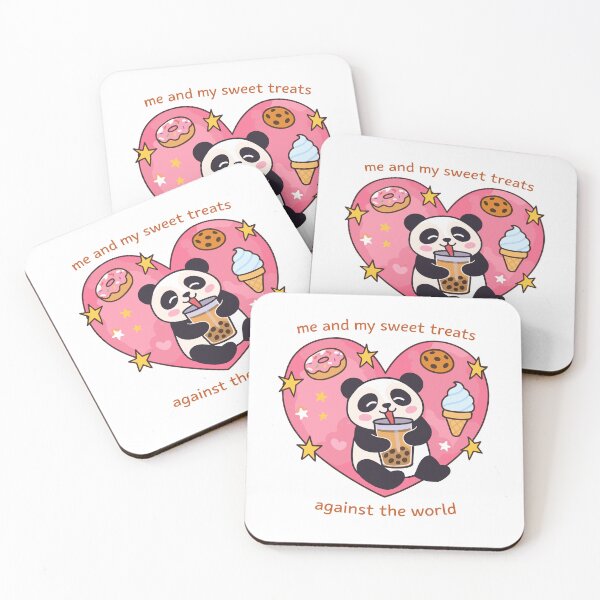 Item preview, Me And My Sweet Treats Panda Poster designed and sold by Matinez Pink.