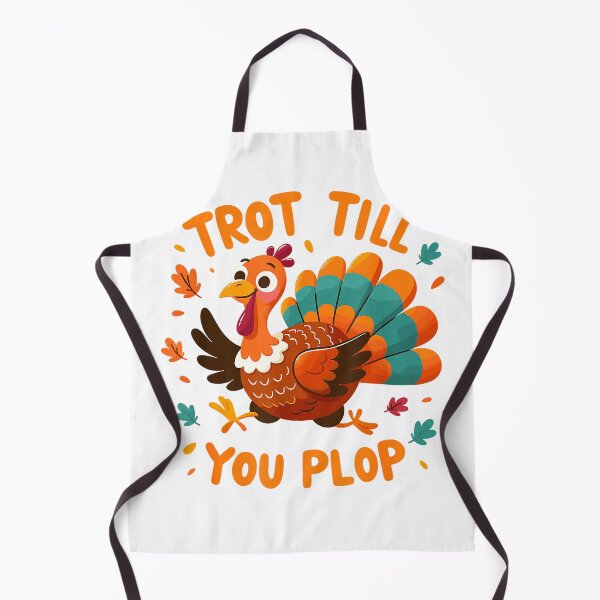 Item preview, Trot Till You Plop - Turkey Trot Running Thanksgiving T-Shirt designed and sold by gidget-gadget.