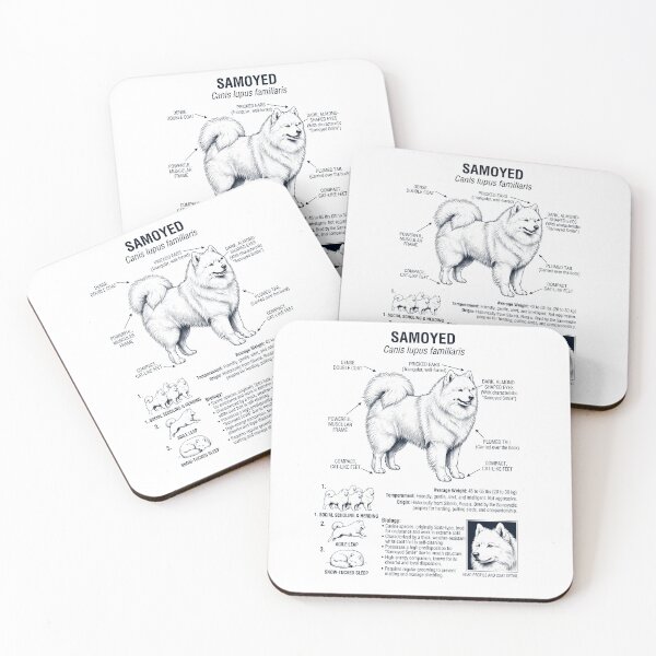 Item preview, Samoyed Scientific Anatomy Biology Dog Lover designed and sold by dian-rody-crest.