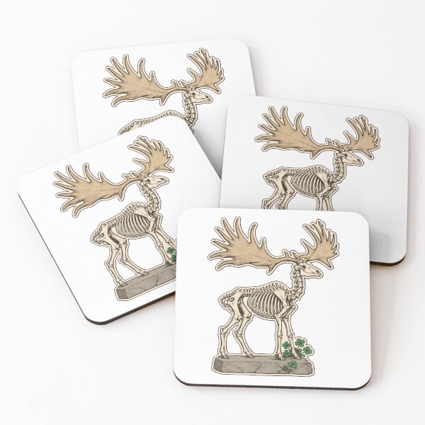 Item preview, Irish Elk Skeleton Sticker | Extinct Giant Deer Fossil Natural History Die Cut designed and sold by StickyGuys.