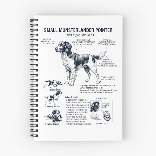 Item preview, Small Munsterlander Pointer Scientific Anatomy Biology Dog Lover designed and sold by dian-rody-crest.