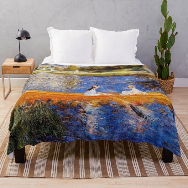 Item preview, Impressionist Lake Painting, The Skiff by Renoir, French Boating Wall Art designed and sold by RickE.