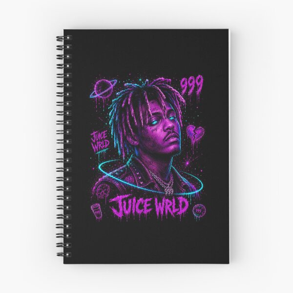 Artikelvorschau, Juice WRLD 999 Cosmic Neon Portrait entworfen und verkauft von JMS-Artvintage.