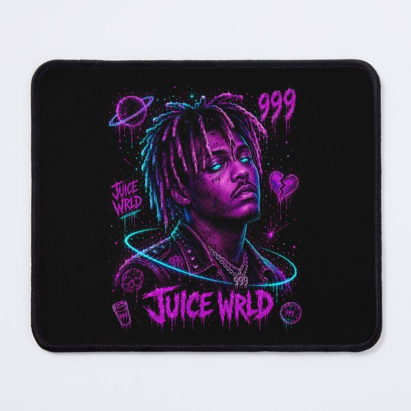 Item preview, Juice WRLD 999 Cosmic Neon Portrait designed and sold by JMS-Artvintage.