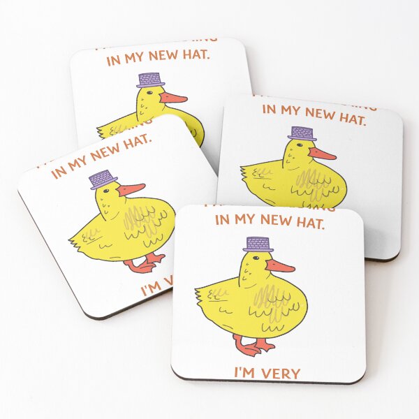 Item preview, Charming Duck In A New Hat Poster designed and sold by Matinez Pink.