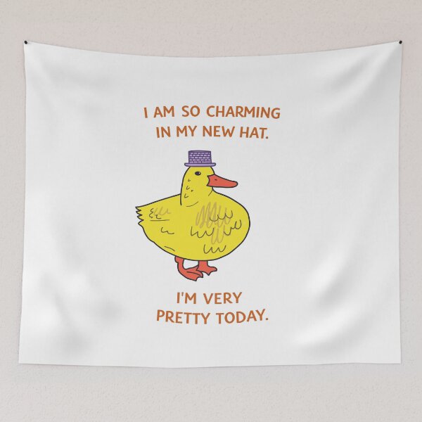 Item preview, Charming Duck In A New Hat Poster designed and sold by Matinez Pink.