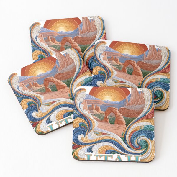 Item preview, Utah Ornamental Landscape with Delicate Arch designed and sold by Lena Owens at OLena Art..