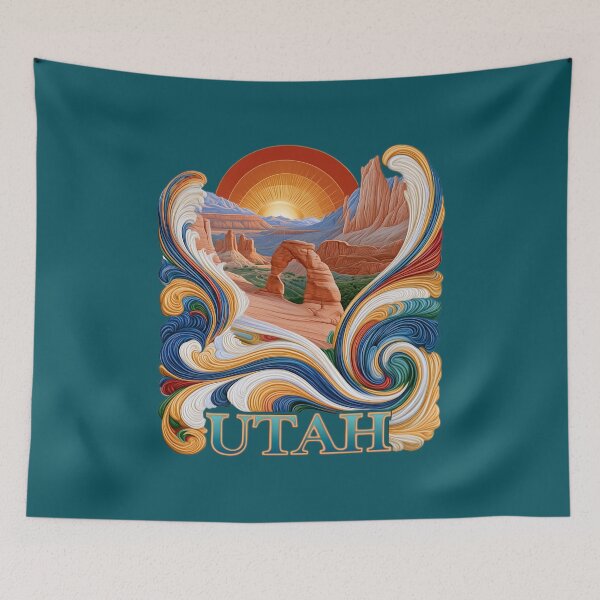 Item preview, Utah Ornamental Landscape with Delicate Arch designed and sold by Lena Owens at OLena Art..