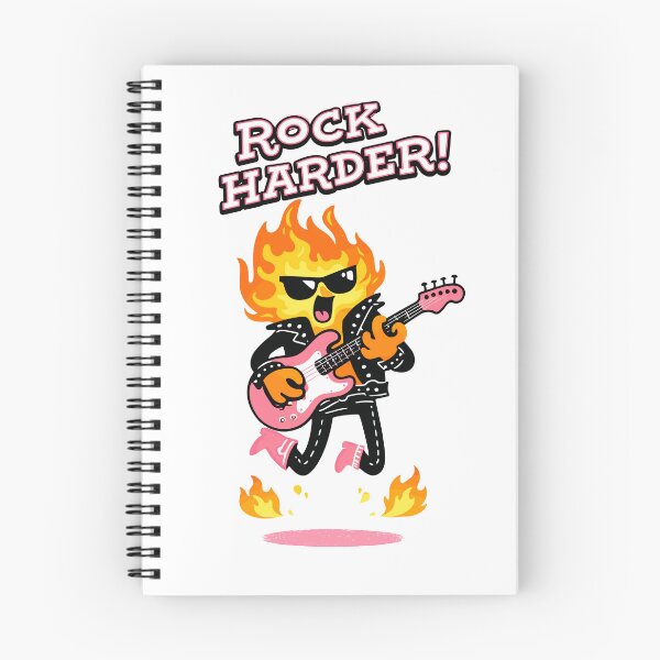 Item preview, Rock Harder Fire Character Guitarist Poster designed and sold by Matinez Pink.