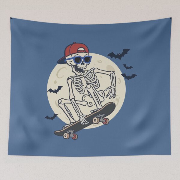 Item preview, Moonlight Skeleton Skater designed and sold by Gkinoki.