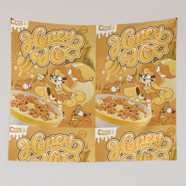 Item preview, Honey Hex Cereal Box Cover! designed and sold by YowLife.