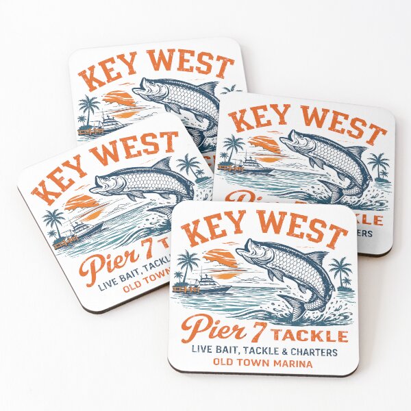 Artikelvorschau, Key West Pier 7 Angelplakat entworfen und verkauft von Matinez Pink.