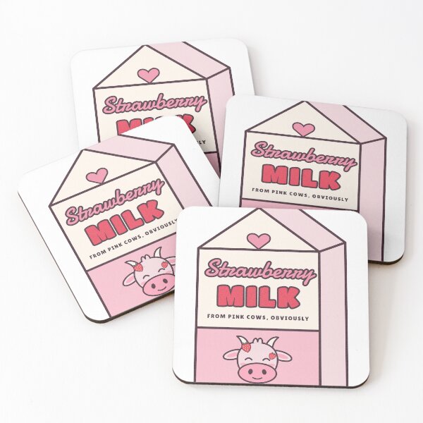 Item preview, Strawberry Milk Pink Cow Kawaii Carton designed and sold by somebasic.