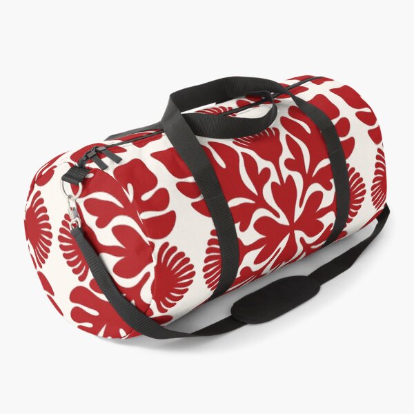 Item preview, Red Hawaiian Quilt Pattern Breadfruit and Lehua designed and sold by peachycrossing.