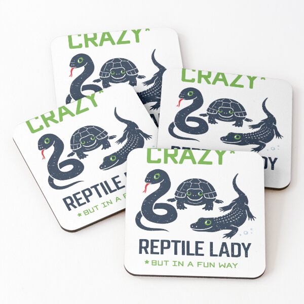 Item preview, Crazy Reptile Lady In A Fun Way Poster designed and sold by Matinez Pink.