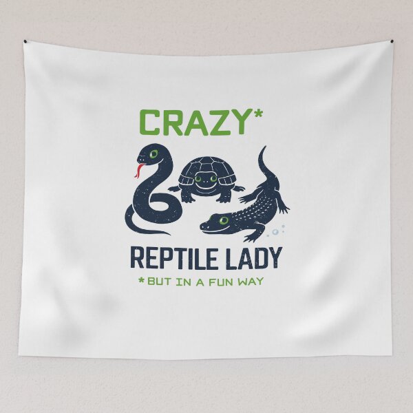 Item preview, Crazy Reptile Lady In A Fun Way Poster designed and sold by Matinez Pink.