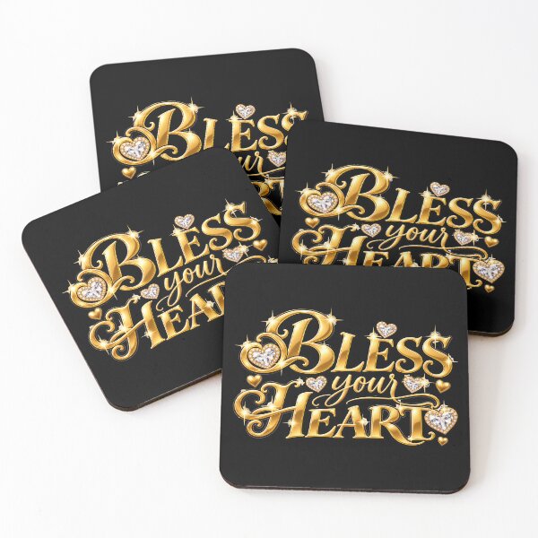Item preview, bless your heart gold bling love diamonds designed and sold by OCD_JESSICA.