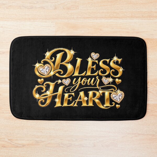 Item preview, bless your heart gold bling love diamonds designed and sold by OCD_JESSICA.