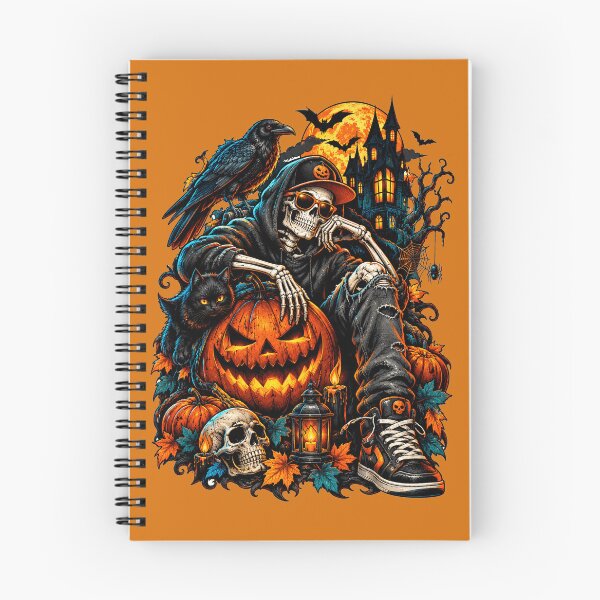Aperçu de l'œuvre halloween skeleton vibes-spoky night créée et vendue par Essafi ⭐️⭐️⭐️⭐️⭐️⭐️.