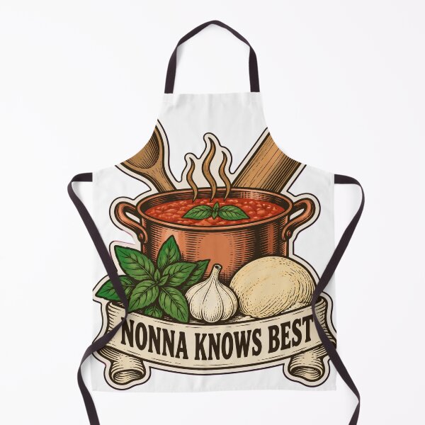 Item preview, Italian Nonna Knows Best | Funny Italian Grandma Wooden Spoon Kitchen designed and sold by StickyGuys.