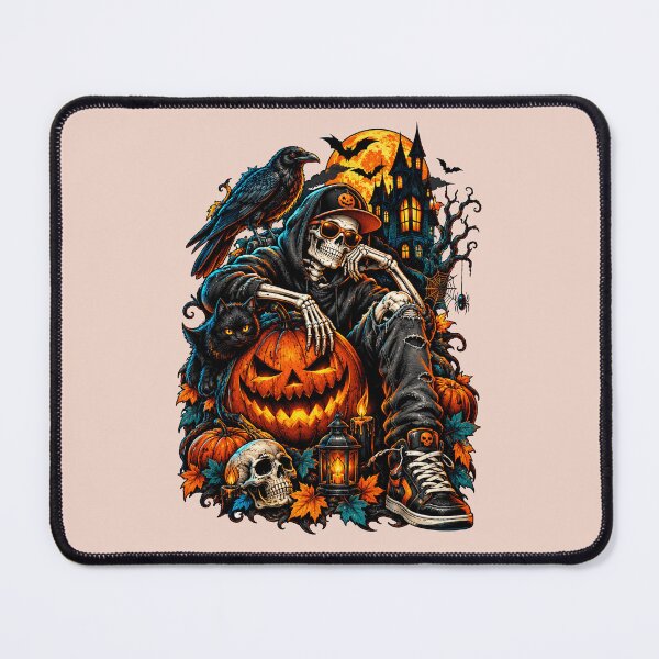 Aperçu de l'œuvre halloween skeleton vibes-spoky night créée et vendue par Essafi ⭐️⭐️⭐️⭐️⭐️⭐️.