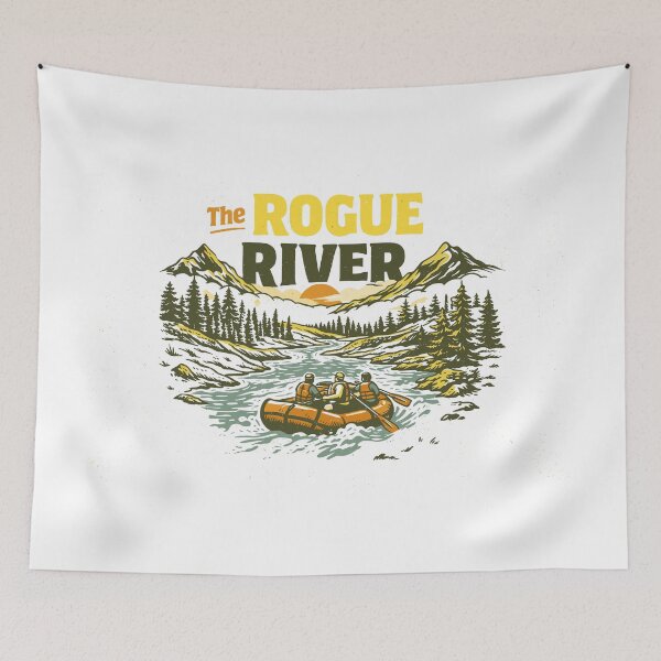 Item preview, The Rogue River Rafting Adventure Poster designed and sold by Matinez Pink.
