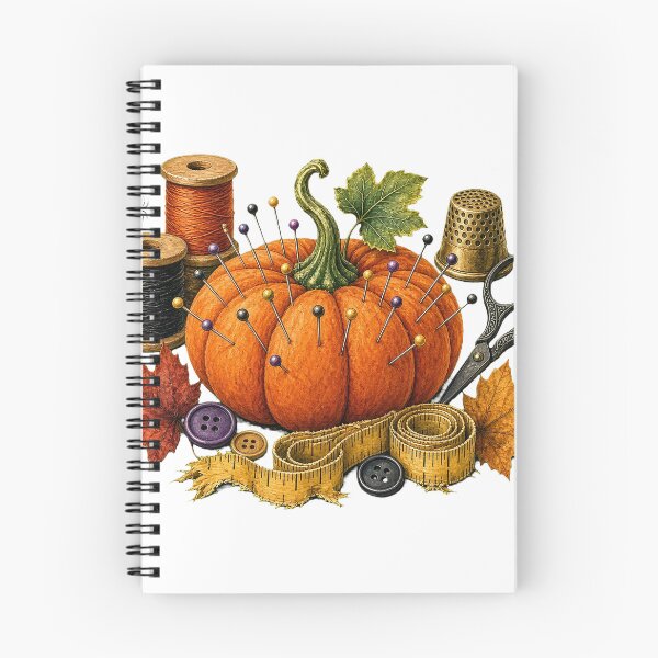 Item preview, Pumpkin Pincushion Spooky Sewing Kit designed and sold by Northroom Studio.